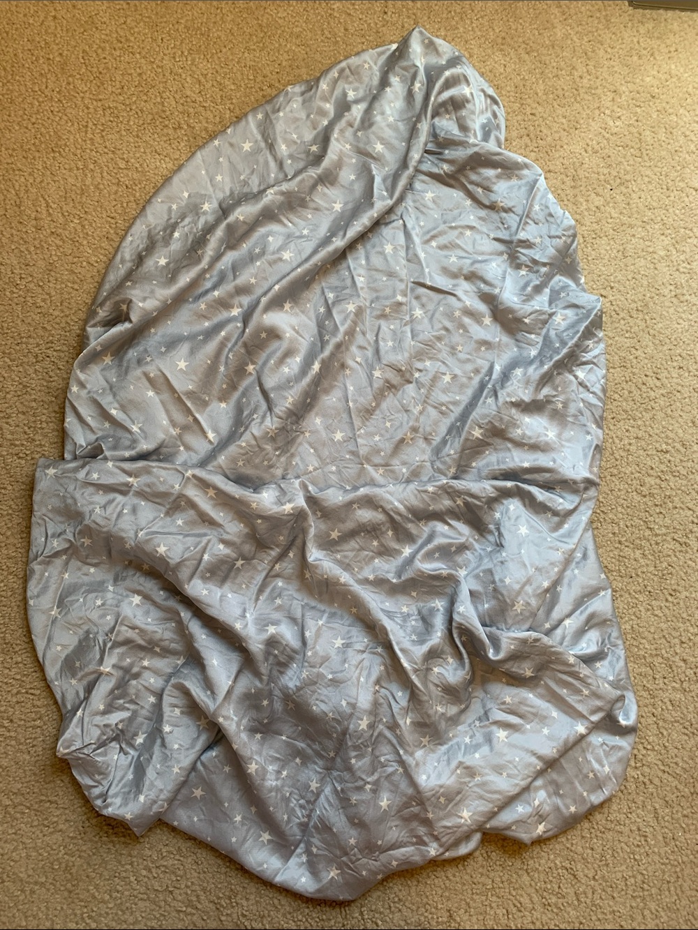 Mulberry Silk Fitted Crib Sheet Silky Tots Gray Stars Baby Nursery